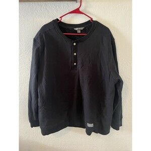 Eddie Bauer Fleece Lined Button Up Crewneck